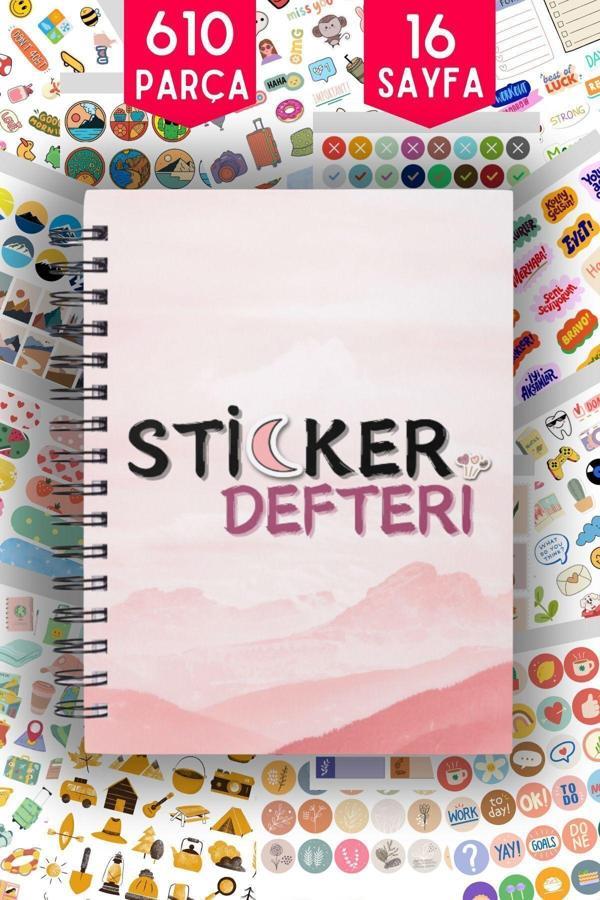 Papirus Craft Sticker Defteri 610 Adet Renkli Etiket Defteri , Sticker Book , Sticker Seti , Defter , Planlayıcı - Image 1