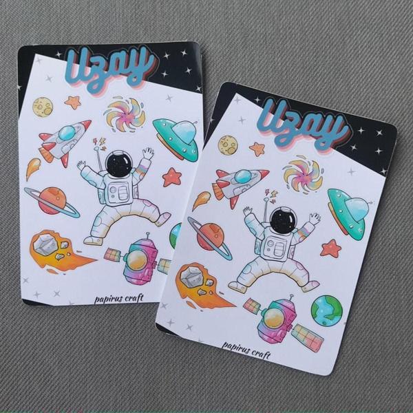Papirus Craft Uzay 12 Li Sticker Çıkartma - Image 1