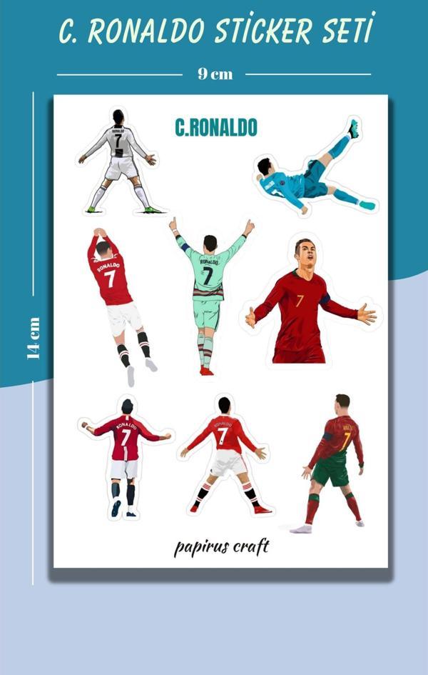 Papirus Craft C.Ronaldo Sticker , Etiket ,Çıkartma Seti - Image 1