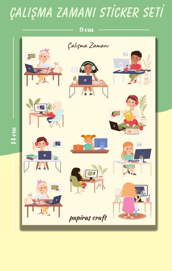Papirus Craft Çalışma Zamanı Sticker , Çıkartma, Etiket Seti - Image 1