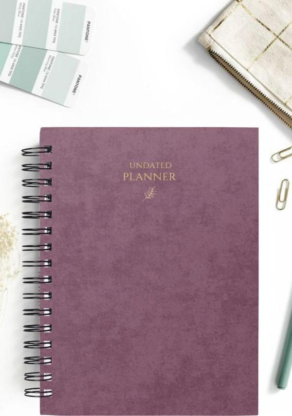 Papirus Craft A5 Spiralli Süresiz Planlayıcı Ajanda-12 Aylık-Sade - Image 1