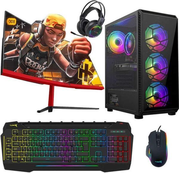 Turbox Tx4555 i7 3770 16GB Ram 2TB SSD 4GB GTX750Ti GDDR5 27 Curved Oyuncu Masaüstü Bilgisayarı - Image 1