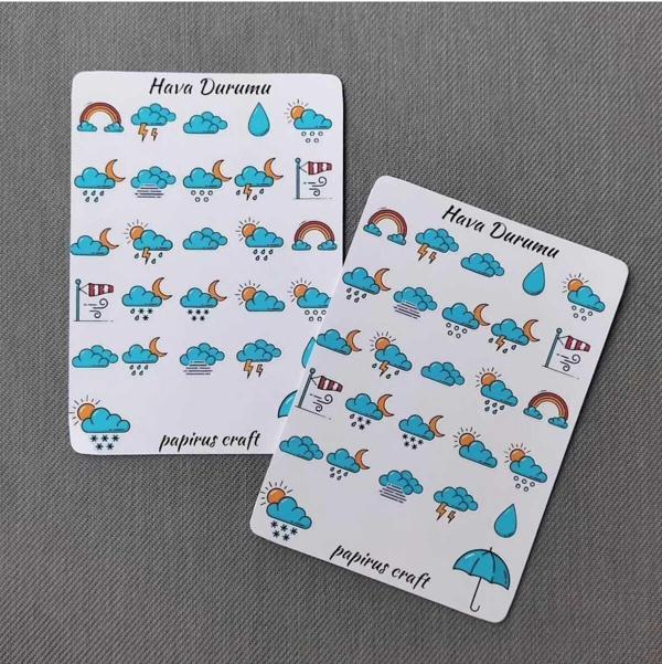 Papirus Craft Hava Durumu Sticker - Image 1
