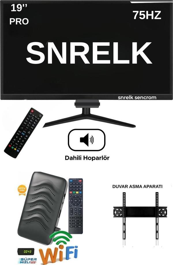 SNRELK 19'' 49 EKRAN PRO DAHİLİ HOPARLÖR (DAHİLİ WİFİ) UYDU ALICISI FULL SET TV MONİTÖR - Image 1
