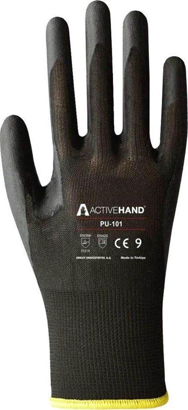 Activehand Pu 101 Sy/Sy No:6 Pu Kaplı Polyester Eldiven - Image 1