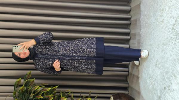 Kadın Giyim Şerit Desenli Samira Takım  - Image 1