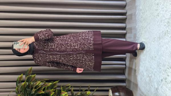 Kadın Giyim Şerit Desenli Samira Takım  - Image 1