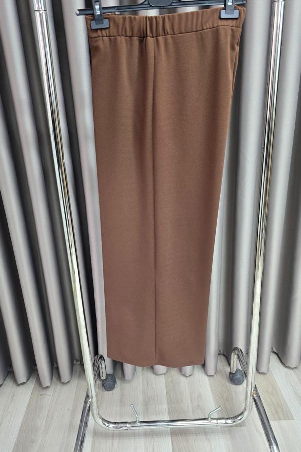 Kadın Giyim Büyük Beden Bol Paça Scuba Pantolon  - Image 1