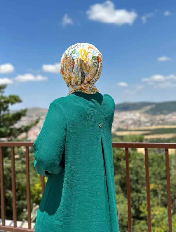 Kadın Tesettür Giyim Büyük Beden Pantolonlu Aerobin İkili Takım  - Image 1