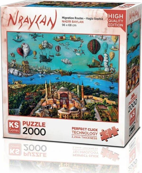 22523 Migration Routes Hagia Sophia 2000 Parça Puzzle -KS Puzzle - Image 1