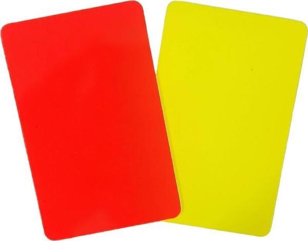 Sarı Kırmızı Kart 11 x 7 cm , Parlak - Image 1