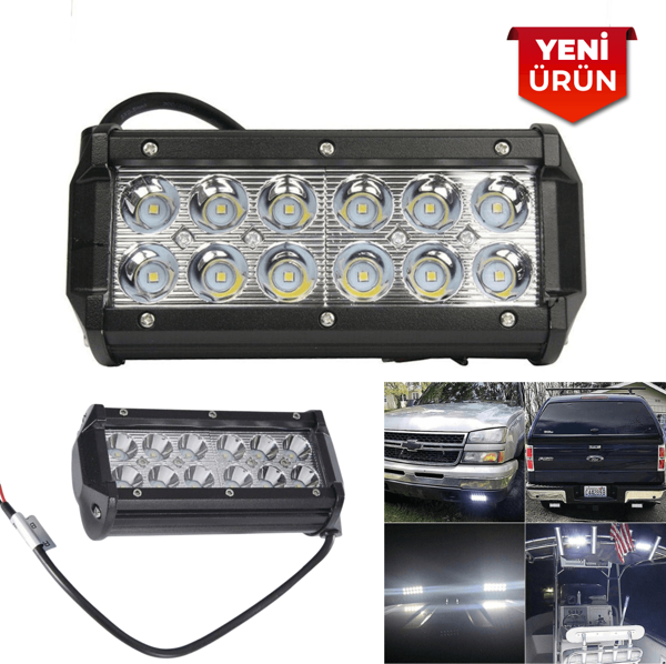 12V 36W 12 Ledli Metal Kasalı OFF-ROAD Sisi Farı 9906 - Image 1