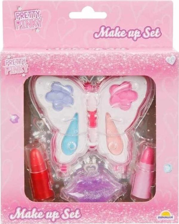 BFS  4276 Pretty Pinky Kelebek Mini Makyaj Seti -Sunman - Image 1