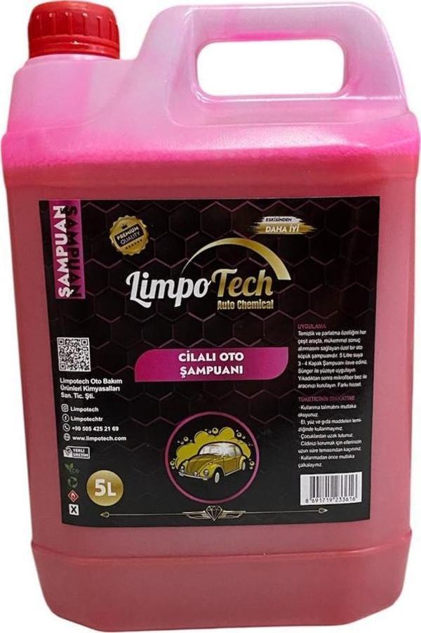 LİMPOTECH CİLALI ŞAMPUAN 5 LİTRE  PEMBE KÖPÜK - Image 1