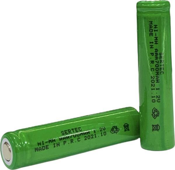 1.2V 700 Mah - AAA - Ni-MH Şarjlı Pil - Başsız / Flat Head - Image 1