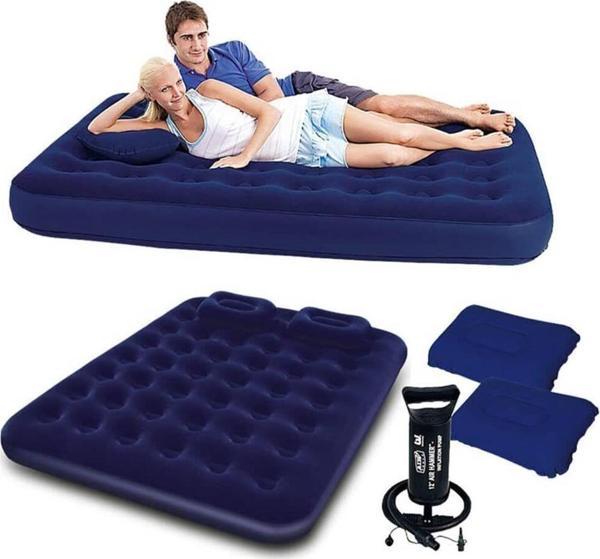 POMPALI YASTIKLI ÇİFT YATAK ÇİFT KİŞİLİK 203X152X22CM - Image 1