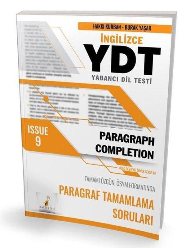 YDT İngilizce Paragraph Completion Issue 9 - Pelikan Yayınları - Image 1