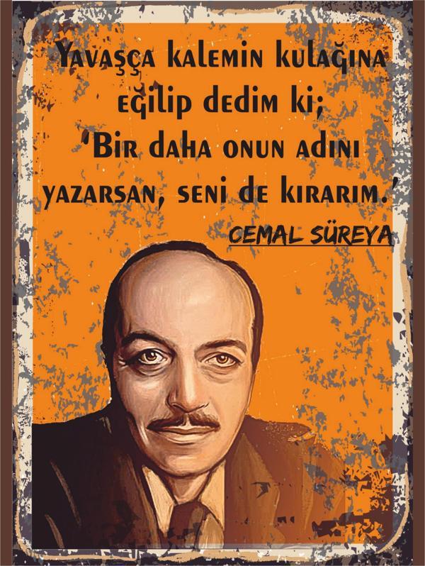 Cemal Süreya Tablo | Kalemin Kulağına Dedim Ki - Image 1