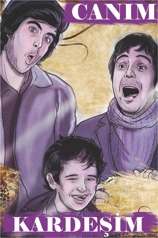 Canım Kardeşim Film Afişi – Retro Ahşap Nostalji Tablosu - Image 1