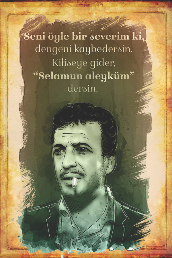 Delikanlı Aşk Repliği Retro Ahşap Tablo – “Selamun Aleyküm” Mizahi Tasarım - Image 1