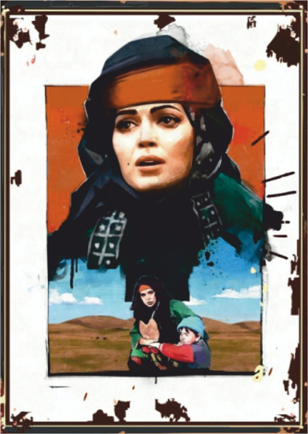 Anadolu Kadını Temalı Retro Ahşap Tablo – Güçlü Kadın Portresi & Sinema Estetiği - Image 1