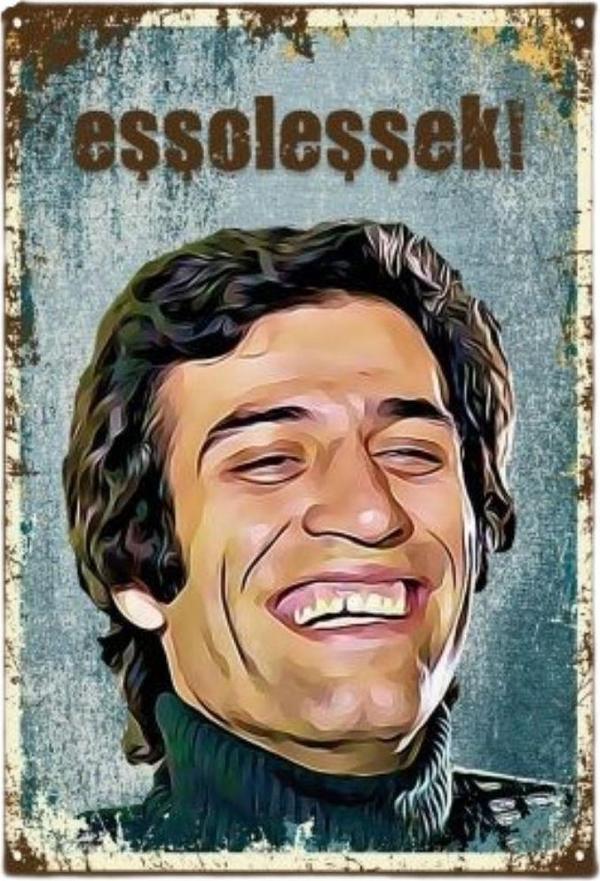 Kemal Sunal Ahşap Retro Vintege Poster Eşşoğlueşşek  - Image 1