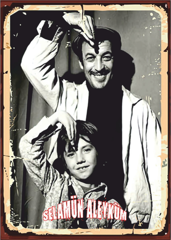 Kemal Sunal Selamün Aleyküm Retro Ahşap Tablo - Türk Sineması Temalı Nostalji - Image 1