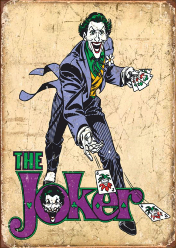 The Joker Çizgi Roman Temalı Ahşap Retro Poster Tablo - Image 1