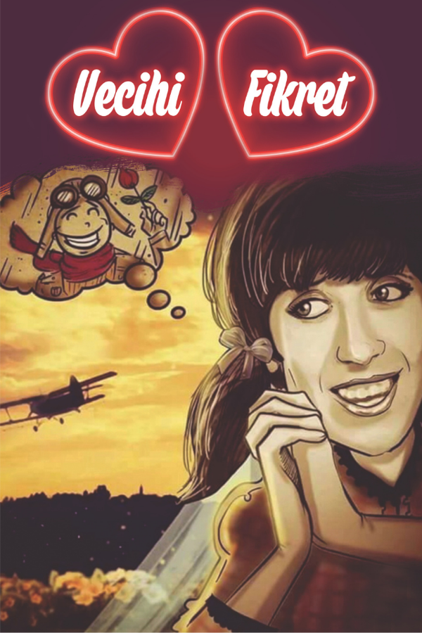 Vecihi & Fikret Aşk Temalı Retro Ahşap Tablo – Hababam Sınıfı Mizahi Romantik Tasarım - Image 1