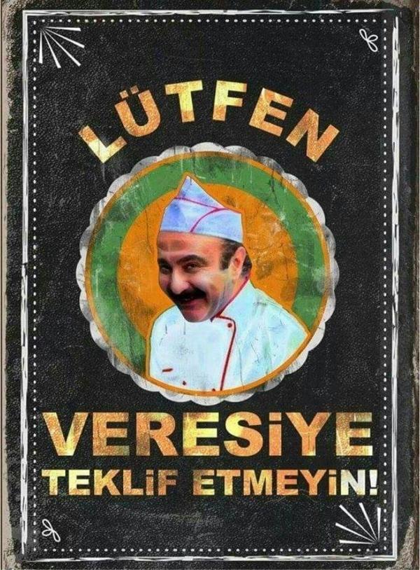 Veresiye Teklif Etmeyin Esprili Ahşap Dekoratif Tablo - Image 1