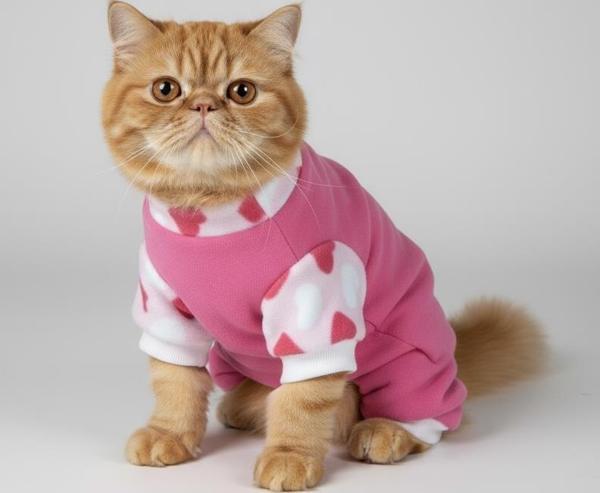 Pinky Love Polar Kedi Tulumu Pijama - Image 1