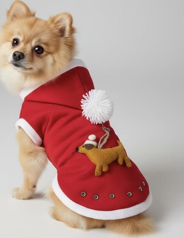 Buddy Kapşonlu Yılbaşı Köpek Sweatshirt Noel  - Image 1