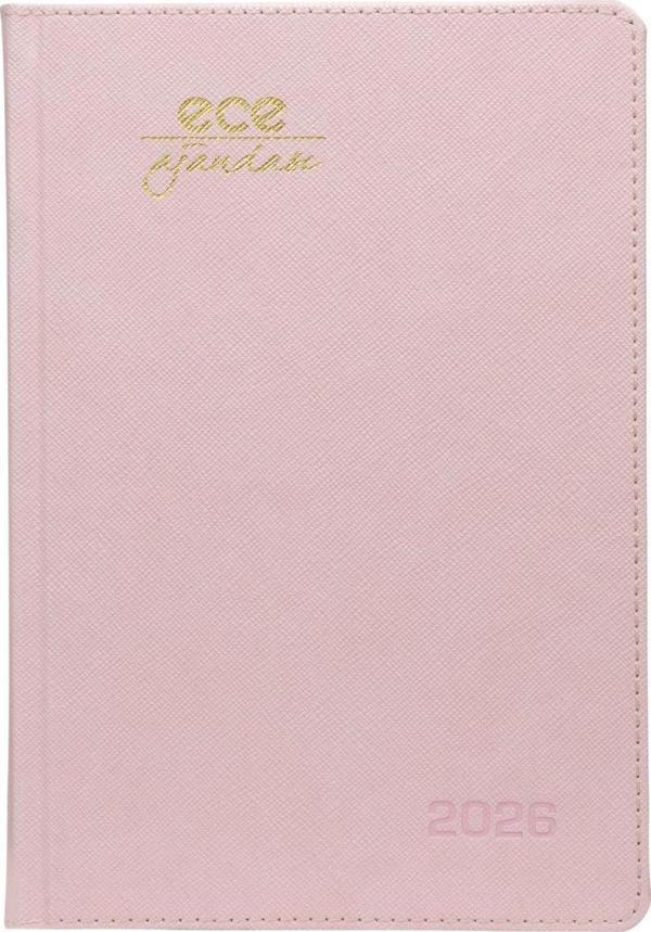 ECE AJANDASI DATÇA 2026 Şeker Pembe - Günlük Kareli Sert Kapak 14x20 - Image 1