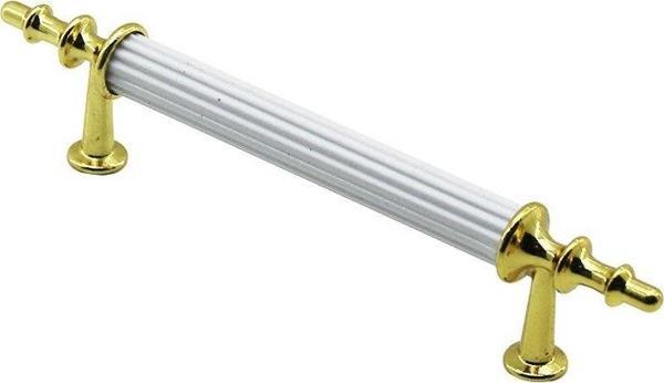 10 ADET BEYAZ - ALTIN BORU KULP 9.6CM (2818) - Image 1