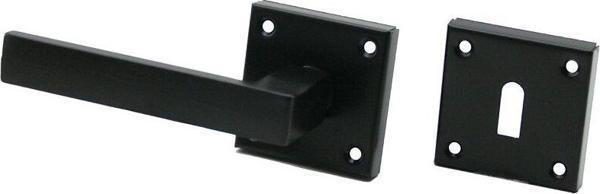 4 TAKIM PRATİK LAMA ODA  SİYAH ROZETLİ KAPI KOLU (2818) - Image 1