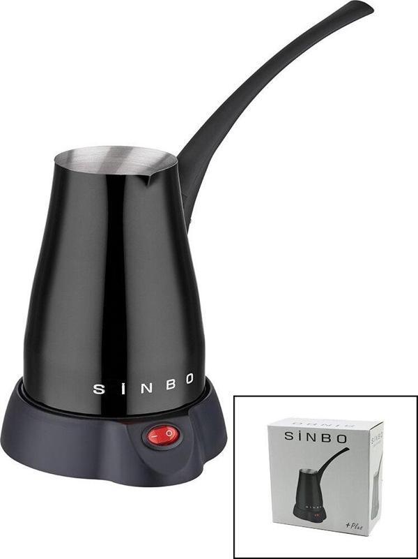 SİYAH ELEKTİRKLİ CEZVE TÜRK KAHVE MAKİNESİ 5 FİNCAN - 400ML HAZNE PASLANMAZ ÇELİK 360 DERECE DÖNEBİLME SCM-2960 (2818) - Image 1