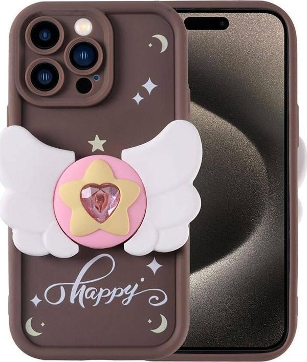 Apple iPhone 15 Pro Kılıf Kamera Korumalı Figür Tasarımlı Zore Kapya Kapak - Image 1