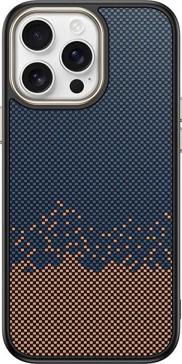 Apple iPhone 15 Pro Max Kılıf M-safe Şarj Özellikli Karbon Fiber Görünümlü Zore Antina Kapak - Image 1