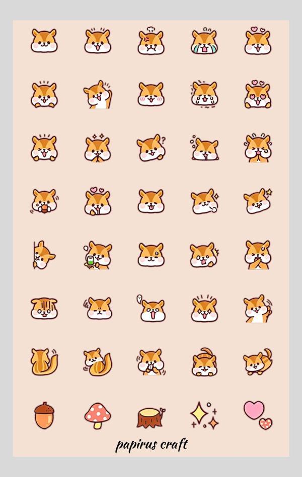 Papirus Craft Sincap 40 Lı Sticker Çıkartma - Image 1