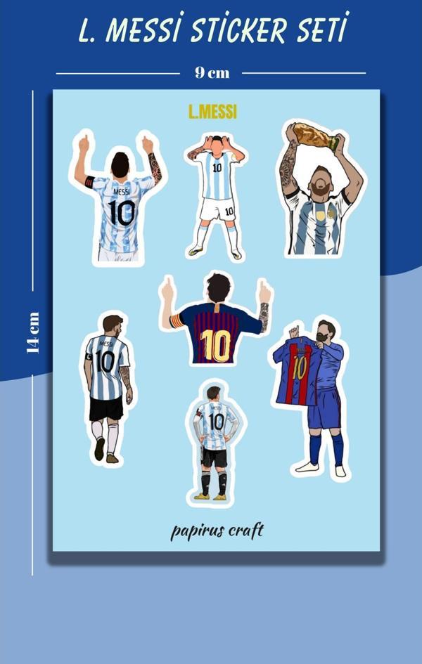 Papirus Craft L. Messi Sticker , Etiket ,Çıkartma Seti - Image 1