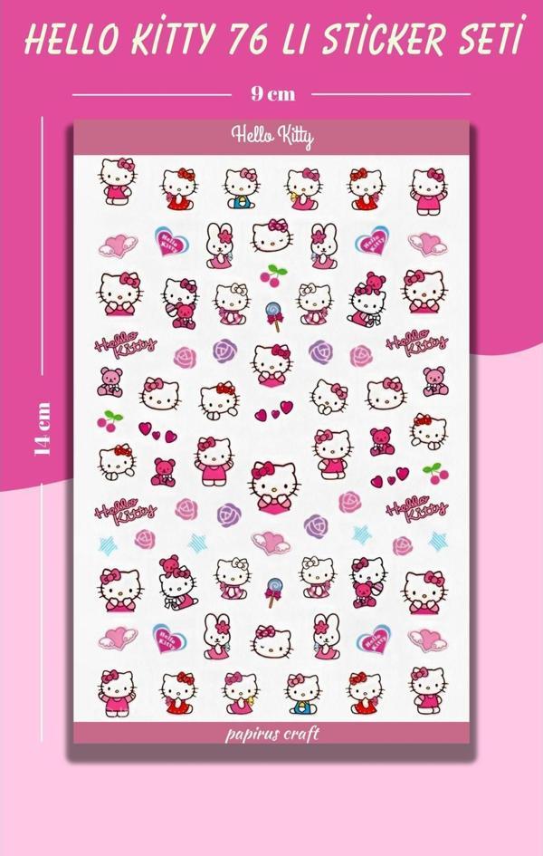 Papirus Craft 76 Lı Hello Kitty Sticker - Image 1