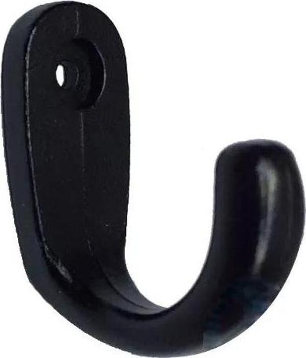 Büyük Tekli Fincan Askı, Dekor Askısı - Siyah, 100 Adet, 12x23x30 Mm - Image 1