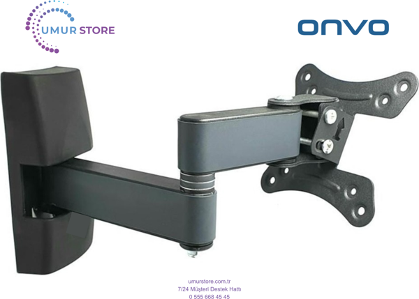 ONVO 24OV5001H 24'' 60 Ekran Dahili Uydu Alıcılı HD Ready 14”- 28” Monitör Lcd Led TV Hareketli Askı - Image 1