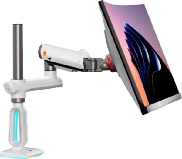 Ergoflex Nb Ergonomic E7-Gaming, 32-60İnch 20 Kg Rgb Aydinlatmali , Oyuncu Monitör Standı Beyaz - Image 1