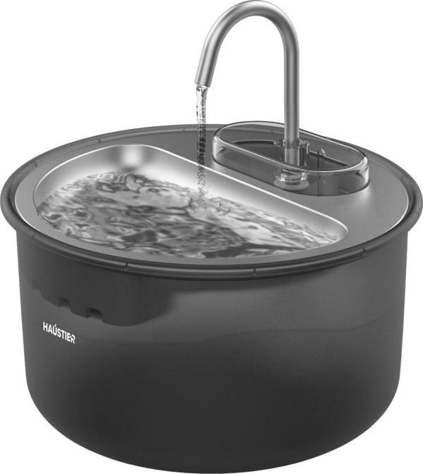 Haustier Wf009Ls Otomatik Kedi Su Sebili Siyah Türkiye Garantili - Image 1