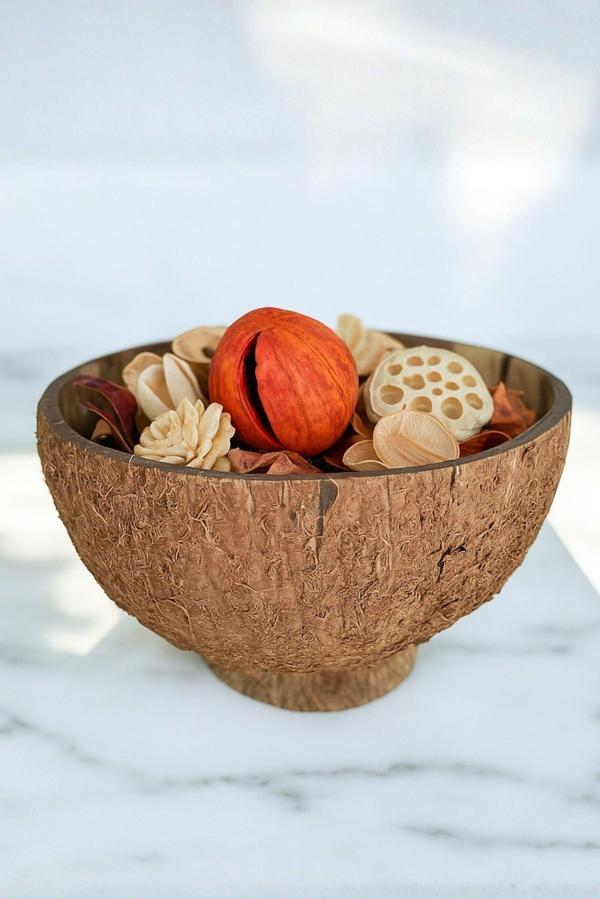 Uretti - Okay 5711 5476 El Yapımı Gerçek Hindistan Cevizi Kase / Doğal Dekoratif Tabak - Image 1