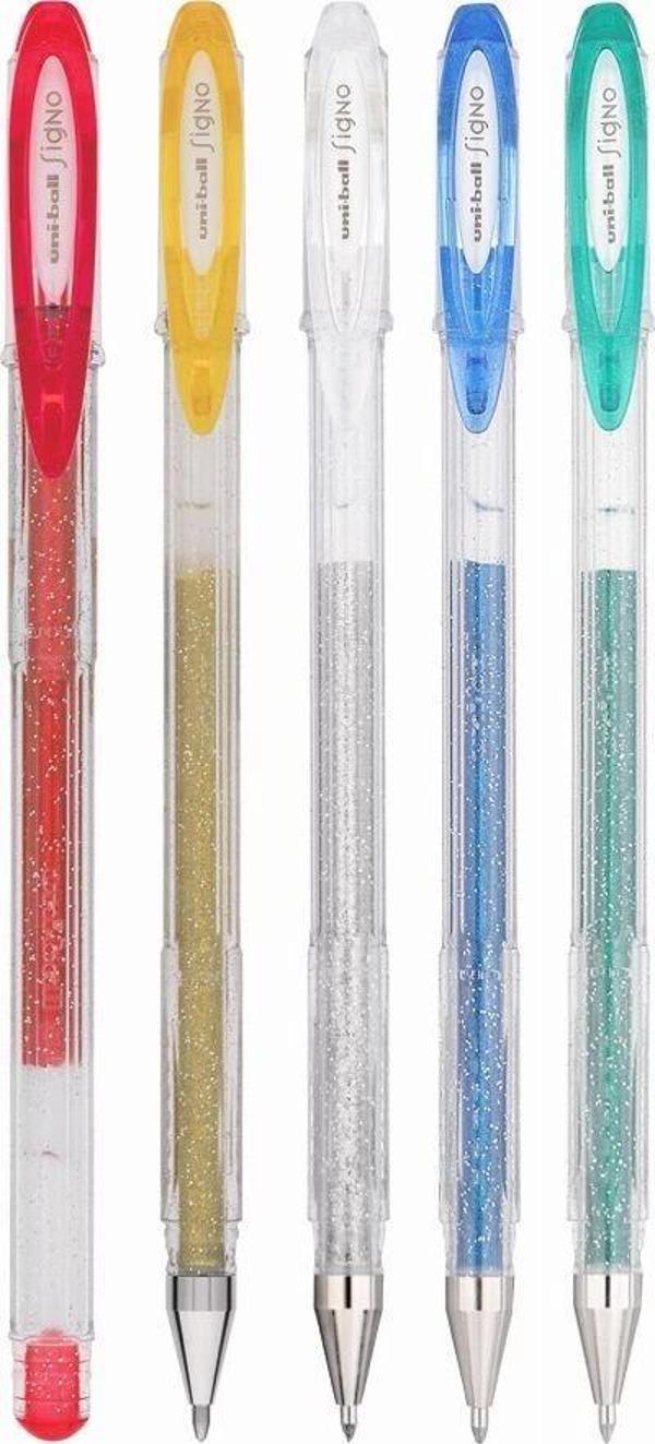 Supertrend-ball Signo Sparkling 1.0 Simli Jel Kalem Seti 5 Renk - Image 1