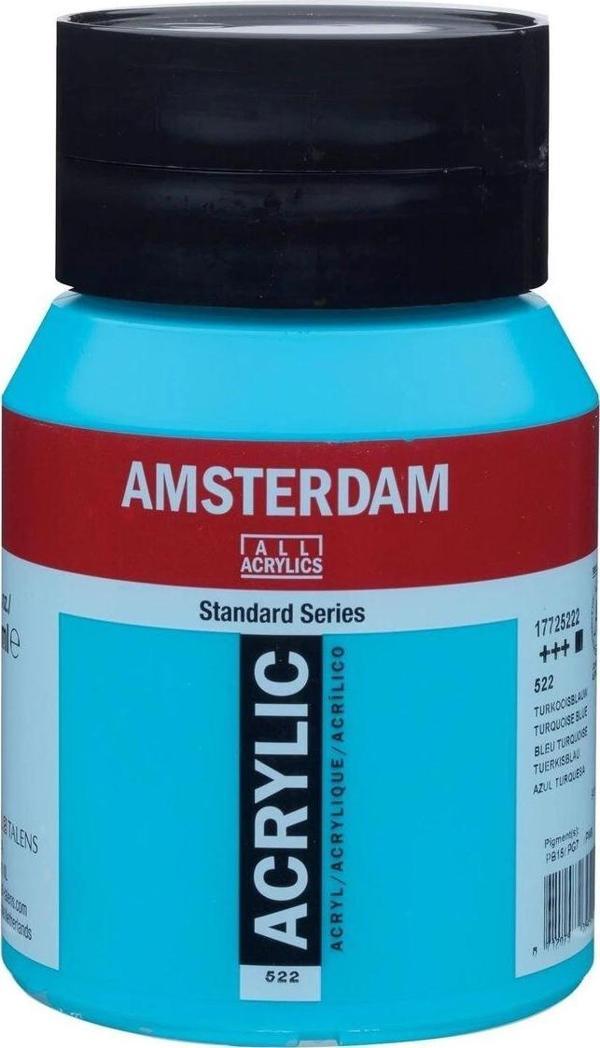 Supertrend Amsterdam Akrilik Boya 500 ml. 522 Turquoise Blue - Image 1