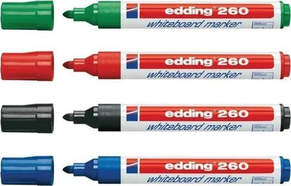 Supertrend 260 Whiteboard Marker Yazı Tahtası Kalemi Seti 4'lü Karışık - Image 1