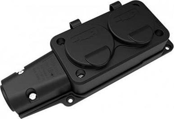 Bemi̇s 1/16A Kauçuk Monofaze İki̇li̇ Grup Pri̇z Ip54 BEM BK1-1402-3612 - Image 1